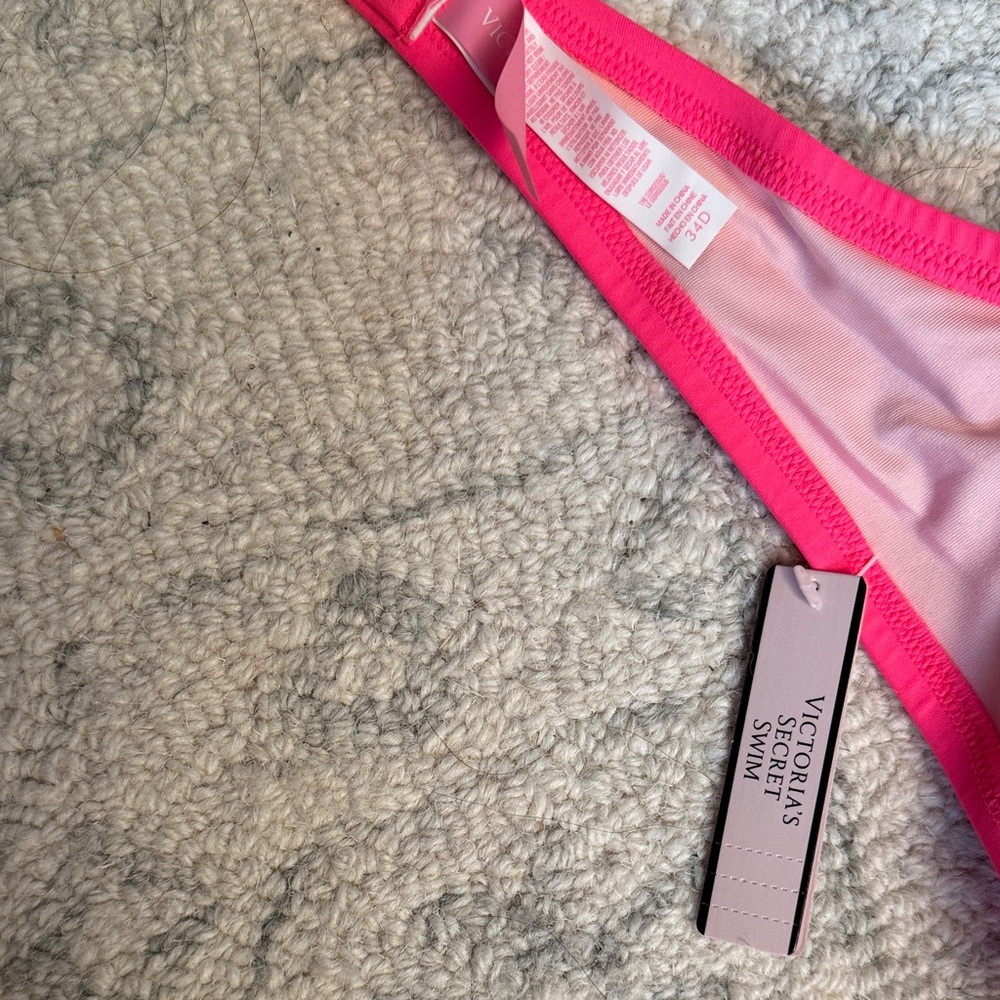 Victoria's Secret “the Gorgeous” Neon Pink Bikini top - Picture 2 of 3